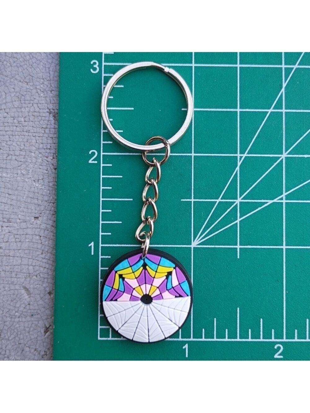 2/$10 Wednesday Split Window Silicone Keychain